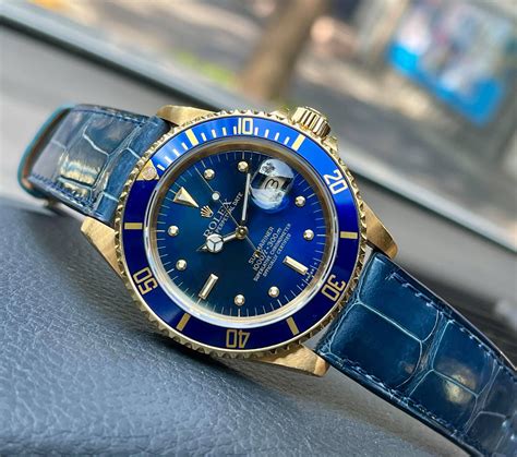 rolex submariner blue band|genuine rolex submariner watch bands.